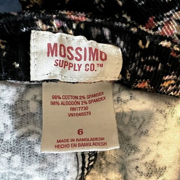 New! Mossimo Floral Corduroy Skirt, size 6. - Picture 3 of 3